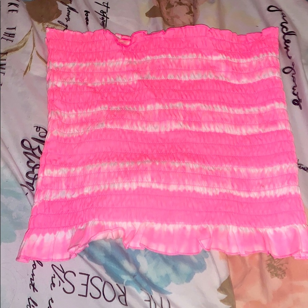 Pink tube top